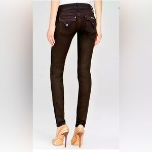 Hudson Black Collin Skinny Jeans. Size 27.